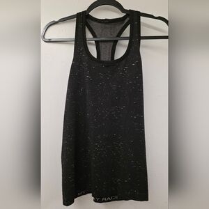 Lululemon Swiftly Tech Racerback Tank Size 6 Black Speckle “My Pace My Race EUC